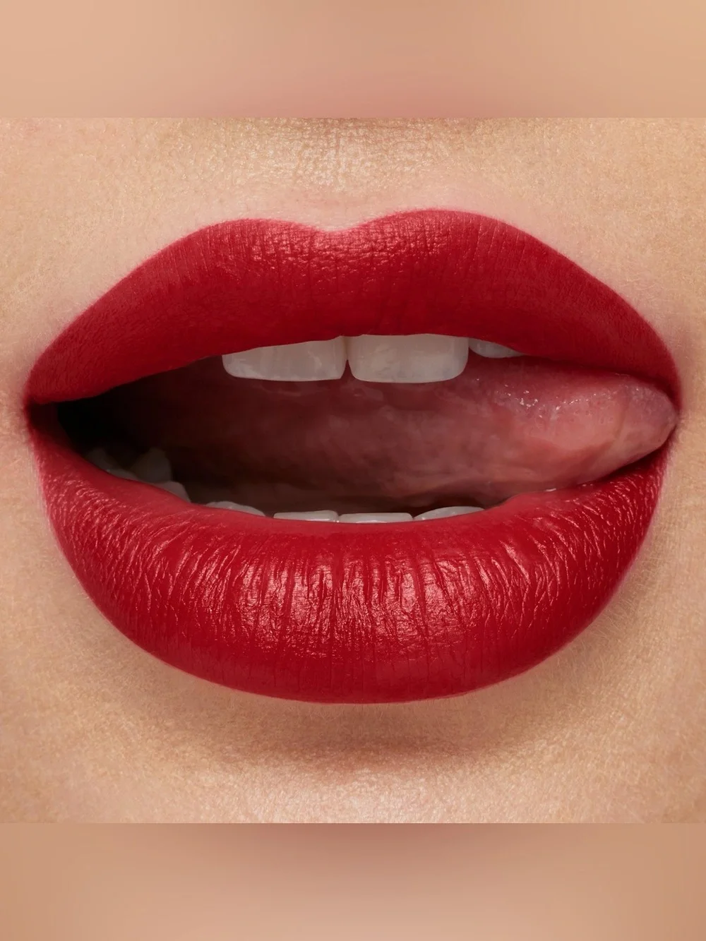 M·A·Cximal Silky Matte Lipstick in the classic shade Russian Red 612. A rich, in